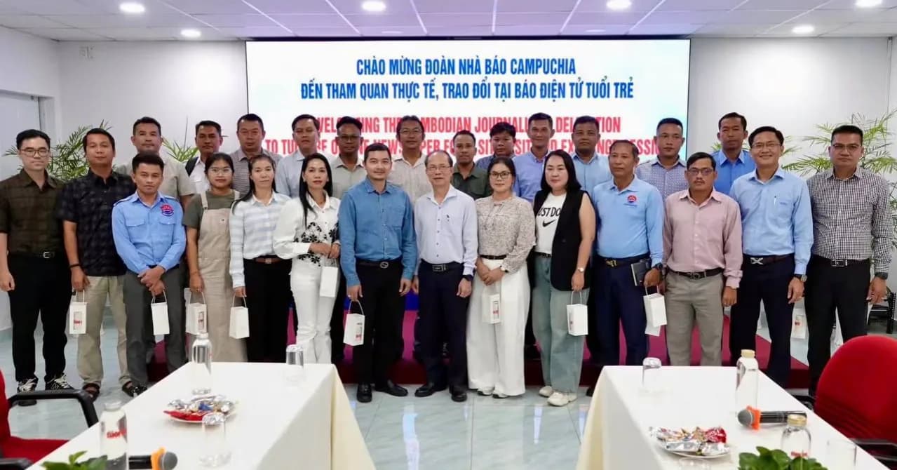 មន្ត្រីព័ត៌មានកម្ពុជា២៧រូប ធ្វើទស្សនកិច្ចសិក្សានិងផ្លាស់ប្តូរបទពិសោធន៍ នៅអង្គភាពសារព័ត៌មាន Tupi Tre វៀតណាម