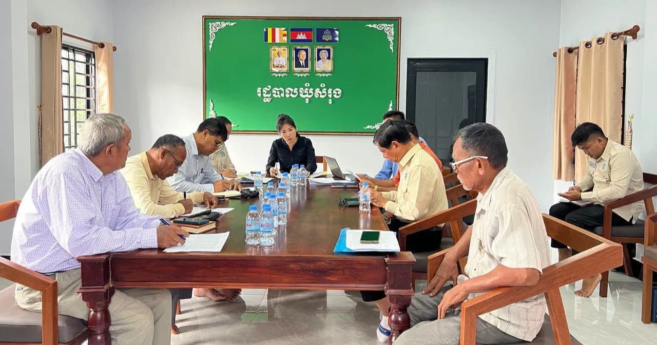 កិច្ចប្រជុំផ្សព្វផ្សាយលទ្ធផលវាយតម្លៃគ្រួសារក្រីក្រទទួលគម្រោង EMPOWER និងការជ្រើសរើសកសិករបង្គោលនៅខេត្តព្រះសីហនុ