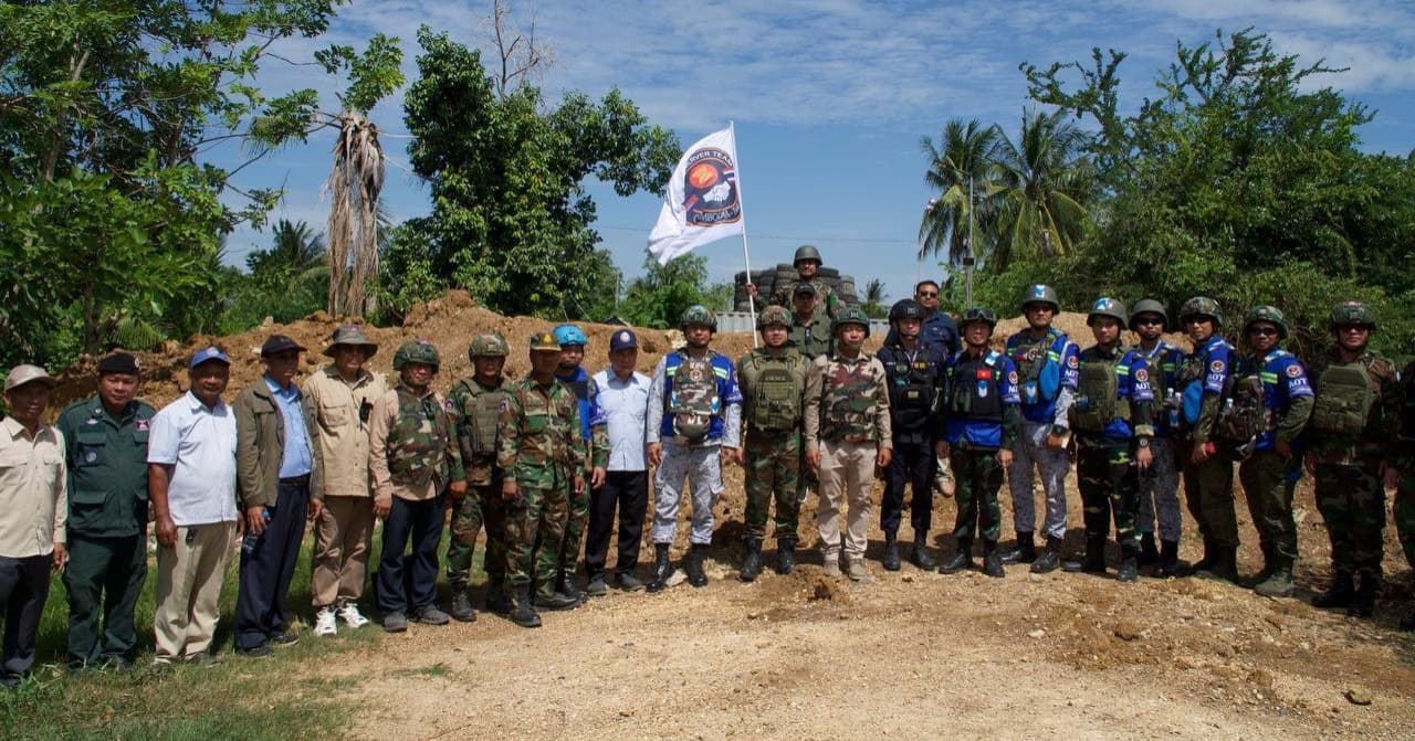AOT ចុះសង្កេតការណ៍ ផ្ទៀងផ្ទាត់ និងរាយការណ៍អំពីស្ថានភាពព្រំដែននៅភូមិព្រៃចាន់
