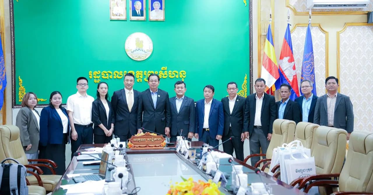 អភិបាលខេត្តព្រះសីហនុ ទទួលជួបសម្តែងការគួរសម និងពិភាក្សាការងារជាមួយប្រតិភូក្រុមហ៊ុន MIZUDA Group លើគម្រោងកែច្នៃសំរាមបំប្លែងជាថាមពលអគ្គិសនី