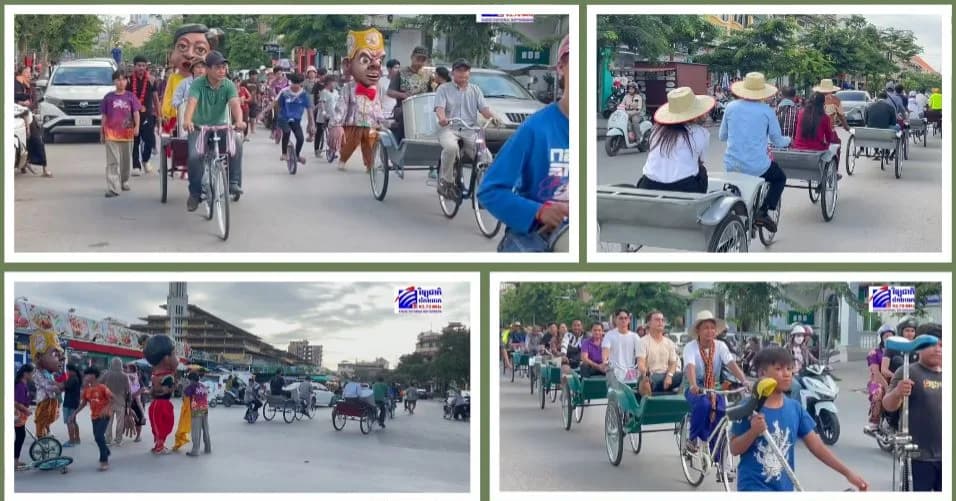 អស្ចារ្យណាស់ក្រុងបាត់ដំបង! ក្បួនដង្ហែររឺម៉កផល្លានុផល ១៤ក្រុង-ស្រុក ផ្អើលពេញក្រុងហើយ! 🥭🍍