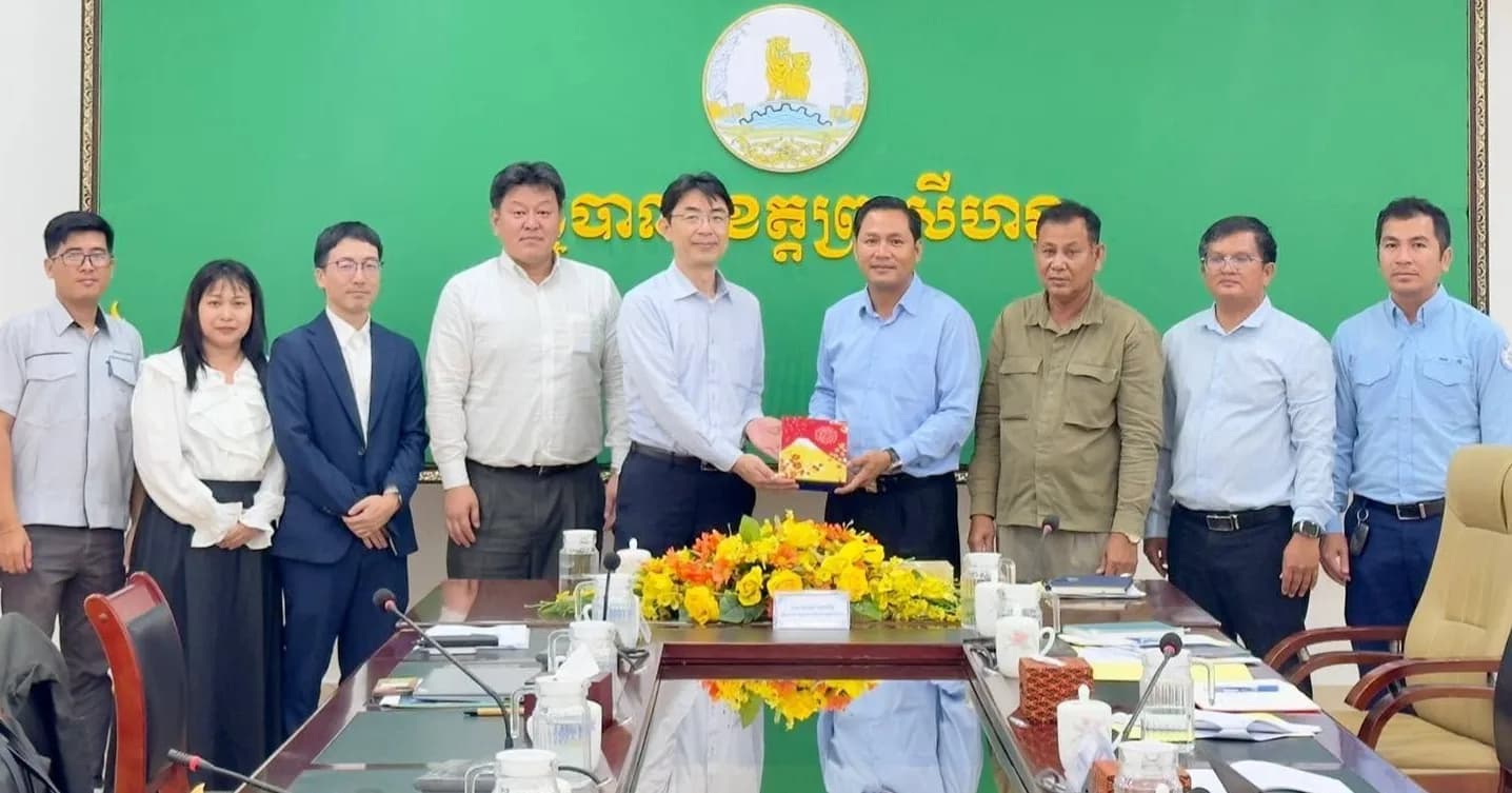 ថ្នាក់ដឹកនាំខេត្តព្រះសីហនុ ទទួលជួបតំណាងក្រុមហ៊ុនជប៉ុន MinebeaMitsumi ពិភាក្សាលើកិច្ចសហប្រតិបត្តិការ និងការវិនិយោគ