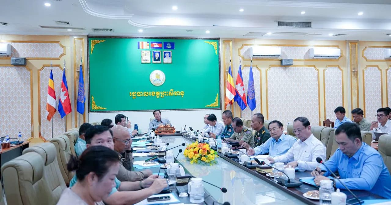 កិច្ចប្រជុំគណៈអភិបាលខេត្តព្រះសីហនុ ត្រៀមរៀបចំកម្មវិធីវិនិយោគបីឆ្នាំរំកិល (២០២៧-២០២៩)