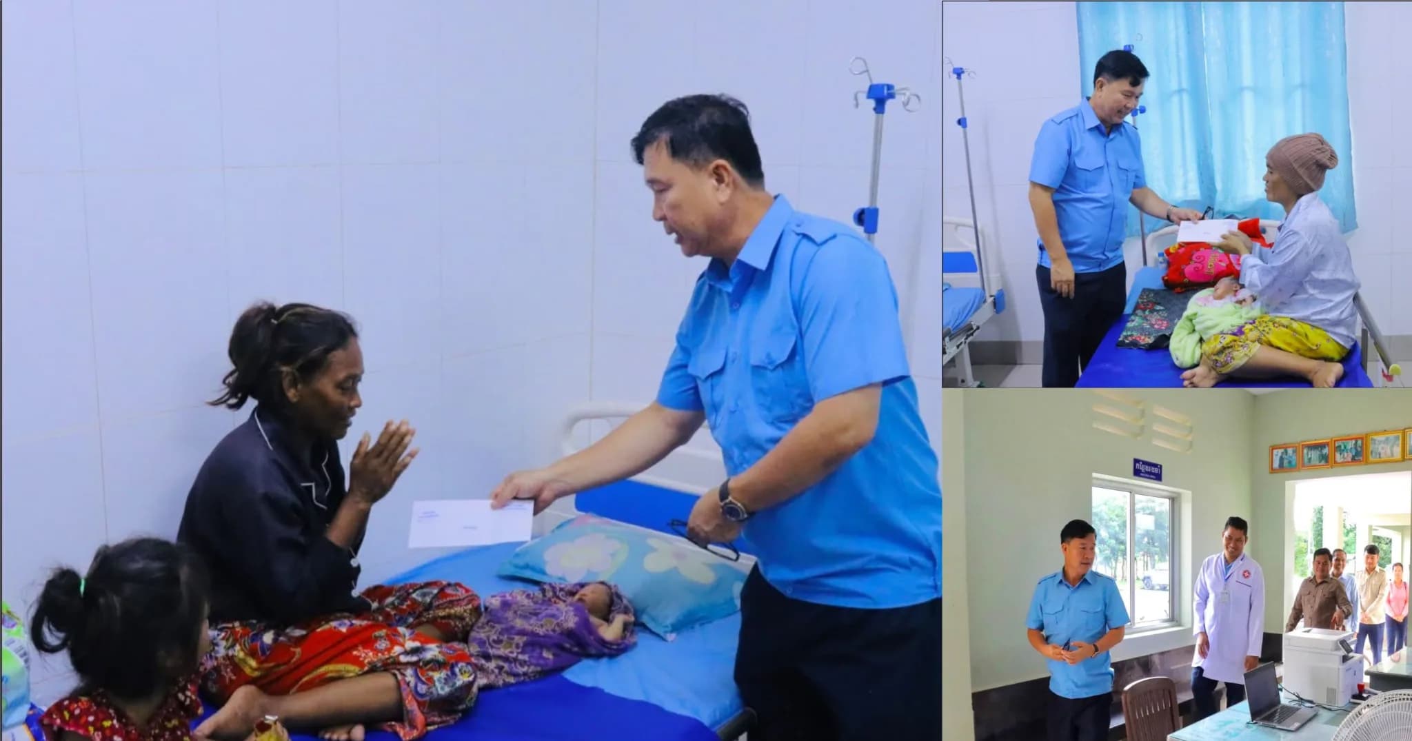 អភិបាលស្រុកស្ទឹងហាវ ចុះសួរសុខទុក្ខ និងឧបត្ថម្ភដល់ស្ត្រីសម្រាលកូនតាមផ្លូវ ព្រមទាំងពិនិត្យវឌ្ឍនភាពការសាងសង់អគារមណ្ឌលសុខភាពតក្កវិទ