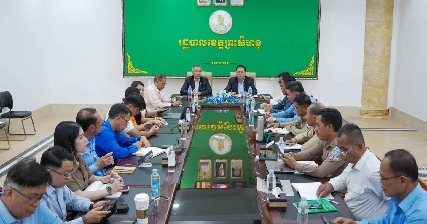 កិច្ចប្រជុំត្រៀមរៀបចំ «ទិវារត់ប្រណាំងអន្តរជាតិពាក់កណ្តាលម៉ារ៉ាតុង» នៅខេត្តព្រះសីហនុ