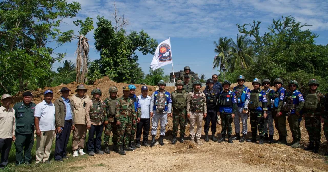 AOT ចុះសង្កេតការណ៍ ផ្ទៀងផ្ទាត់ និងរាយការណ៍អំពីស្ថានភាពព្រំដែននៅភូមិព្រៃចាន់
