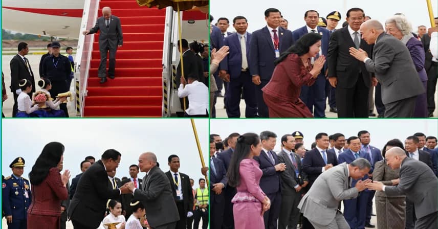 ព្រះករុណាជាអម្ចាស់ជីវិតលើត្បូង និងសម្តេចព្រះមហាក្សត្រី ស្តេចយាងនិវត្តន៍មកកាន់មាតុប្រទេសវិញ ប្រកបដោយព្រះរាជសុវត្ថិភាព