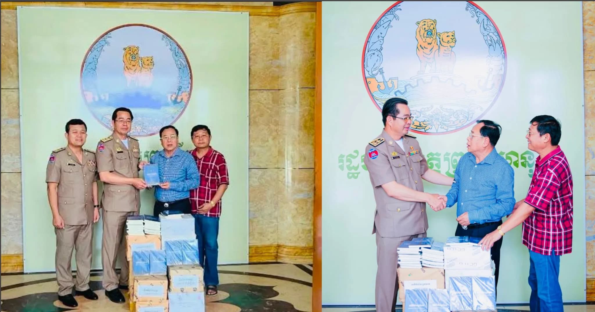 អ្នកឧកញ៉ា ឡាវ កាង នាំយកសៀវភៅរបស់លោក ពុយ គា ប្រគល់ជូនរដ្ឋបាលខេត្តព្រះសីហនុ ដើម្បីបំពេញទូរសៀវភៅបណ្ណាល័យបម្រើដល់ការសិក្សារបស់សិស្សានុសិស្ស