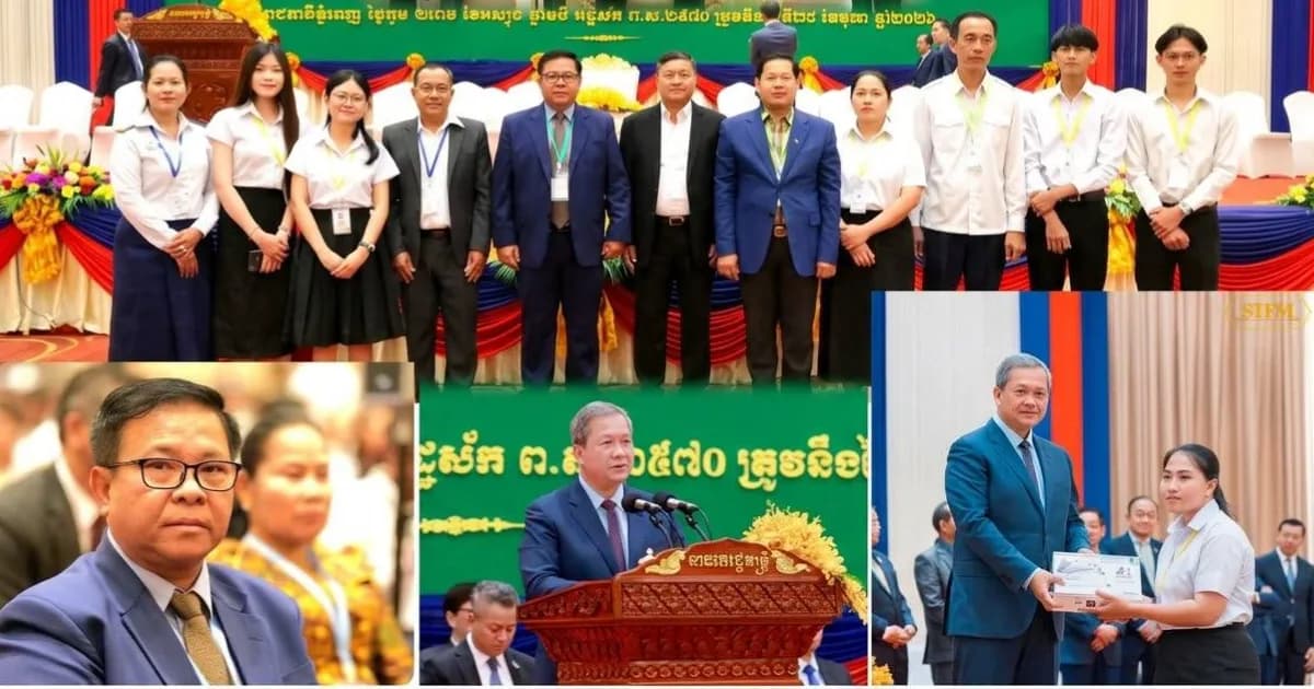 ថ្នាក់ដឹកនាំខេត្តមណ្ឌលគិរី អញ្ជើញអមដំណើរ និងចូលរួមអបអរសាទរ សិស្សជ័យលាភីនិទ្ទេស A ក្នុងពិធីសំណេះសំណាលជាមួយ សម្តេចធិបតី នាយករដ្ឋមន្ត្រី