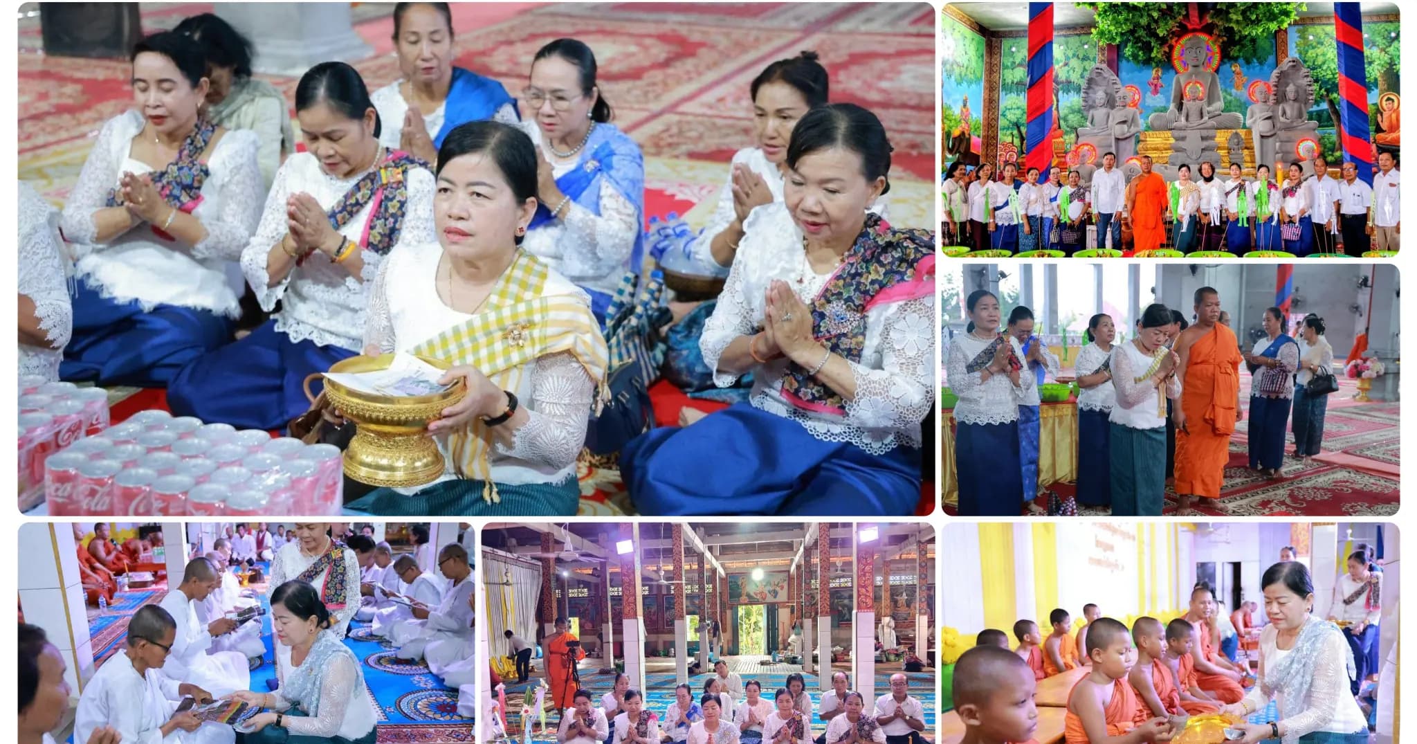 សមាជិកព្រឹទ្ធសភា ចូលរួមកាន់បិណ្ឌទី១៣ នៅវត្តមុន្នីរង្សី និងវត្តពាមមេត្រី ក្នុងស្រុកកំពង់ស្វាយ ខេត្តកំពង់ធំ