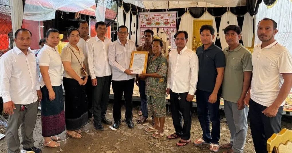 មន្ទីរបរិស្ថានខេត្តព្រះសីហនុ គោរពវិញ្ញាណក្ខន្ធសព លោក យ៉ាង សុខ មន្ត្រីឧទ្យានុរក្សតំបន់ព្រែកទឹកសាបក្បាលឆាយ