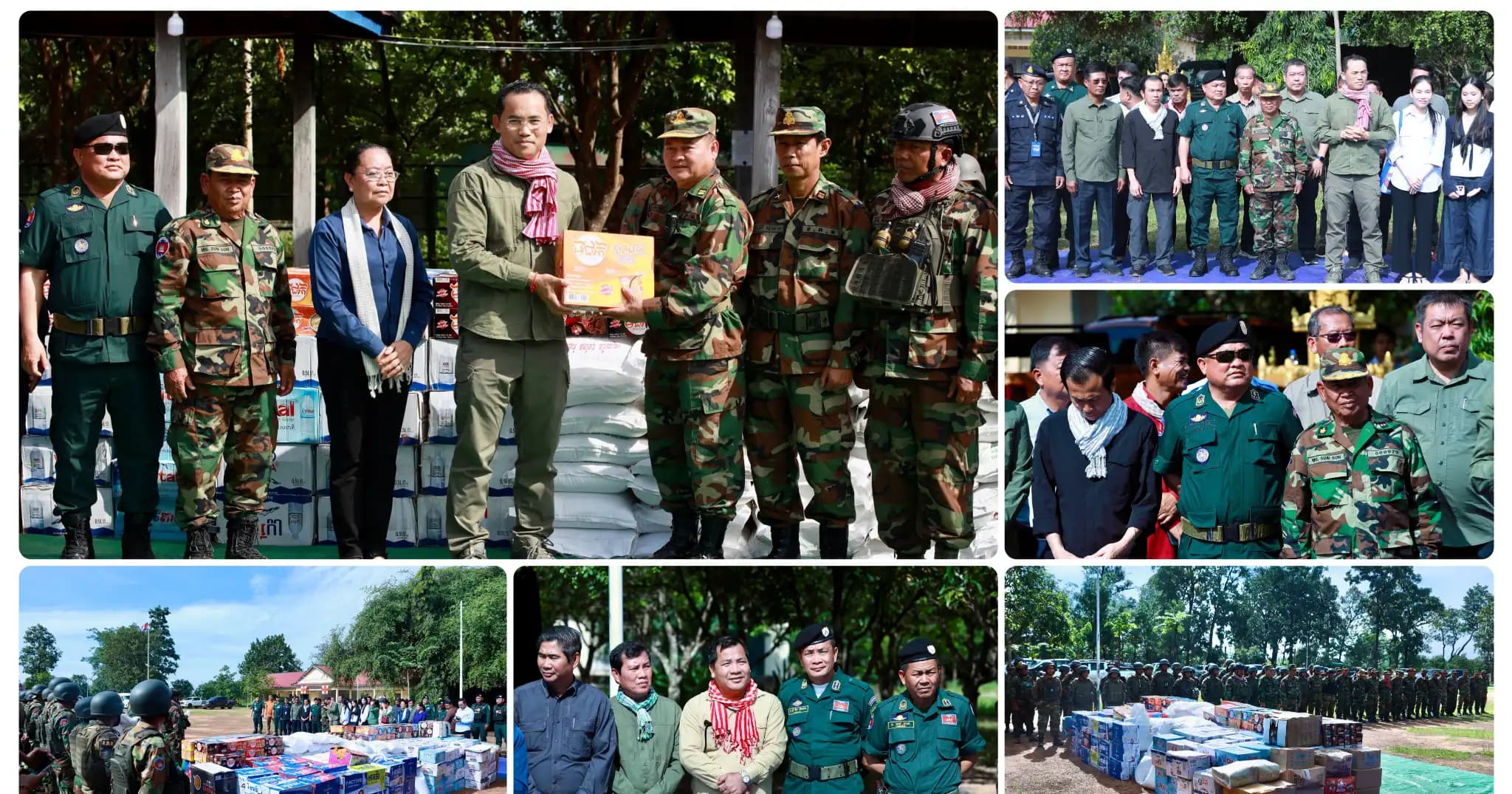 លោកឧត្តមសេនីយ៍ទោ ហេង សុផល ដឹកនាំកងកម្លាំងនគរបាល ចូលរួមលើកទឹកចិត្តបងប្អូនវីរកងទ័ពជួរមុខ នៅទិសខេត្តព្រះវិហារ